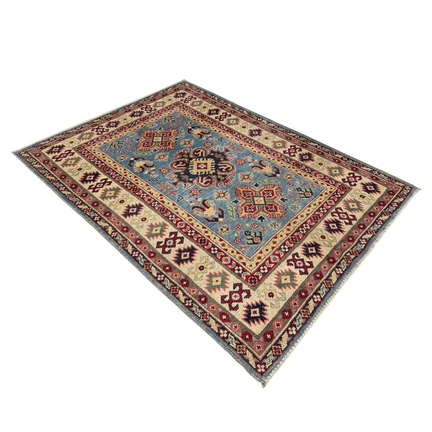 Hand knotted Kazak Rugs 3' 3" x 5' 1" ft / 99 x 156 cm - No. R37520