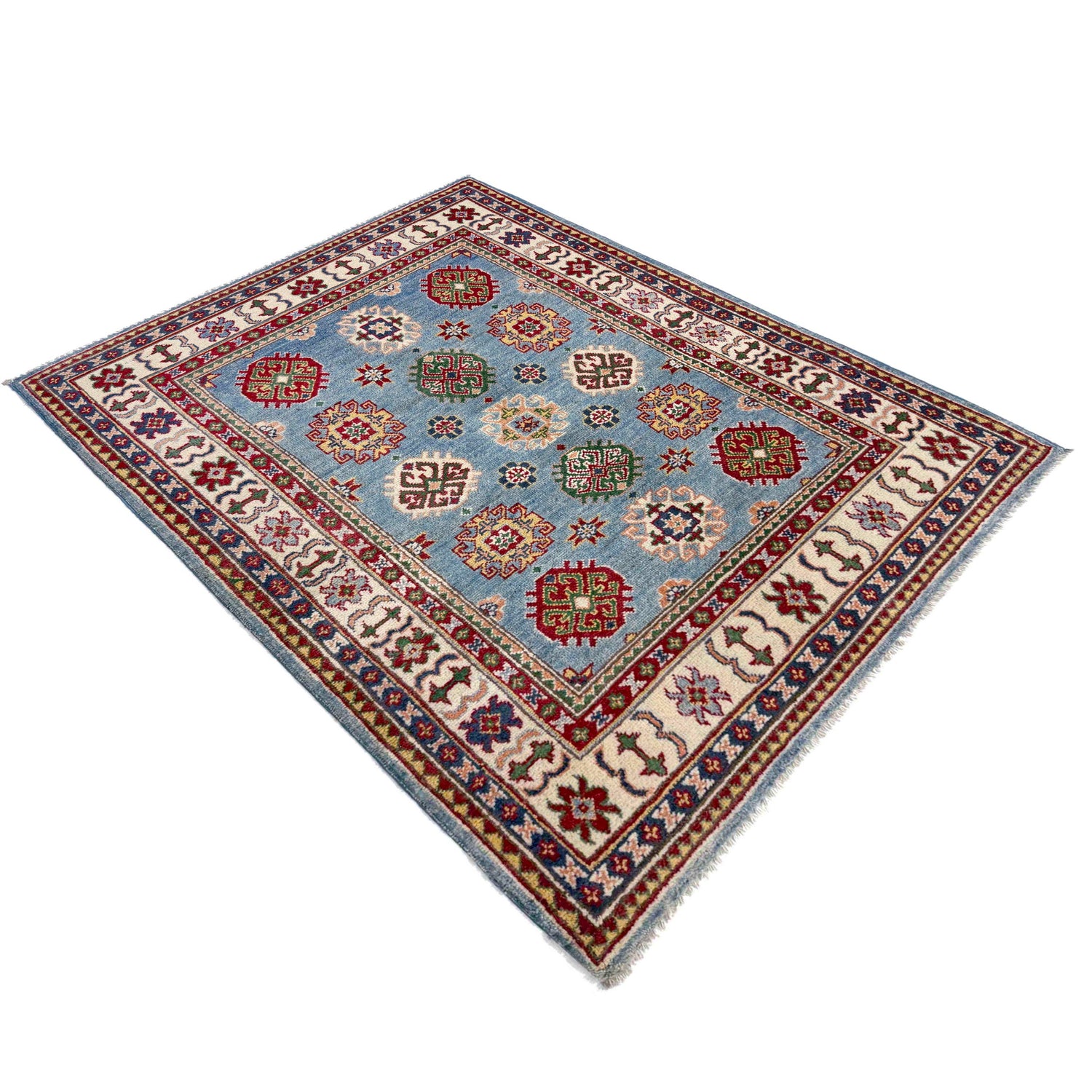 Hand knotted Kazak Rugs 3' 5" x 5' 1" ft / 105 x 155 cm - No. R37521