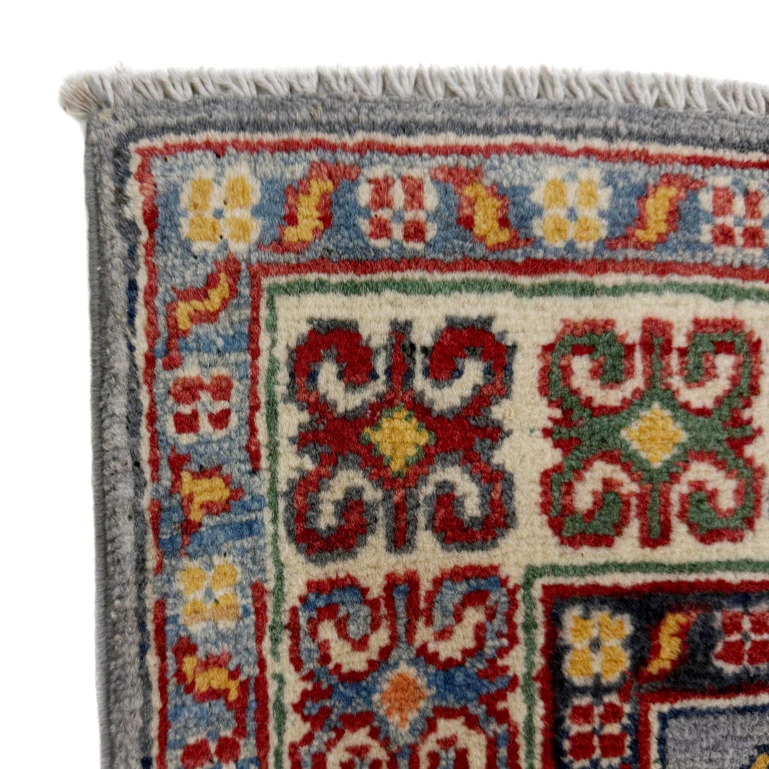 Blue Color Kazak Rug 3' 4" x 4' 11" ft / 102 x 150 cm - No. R37525