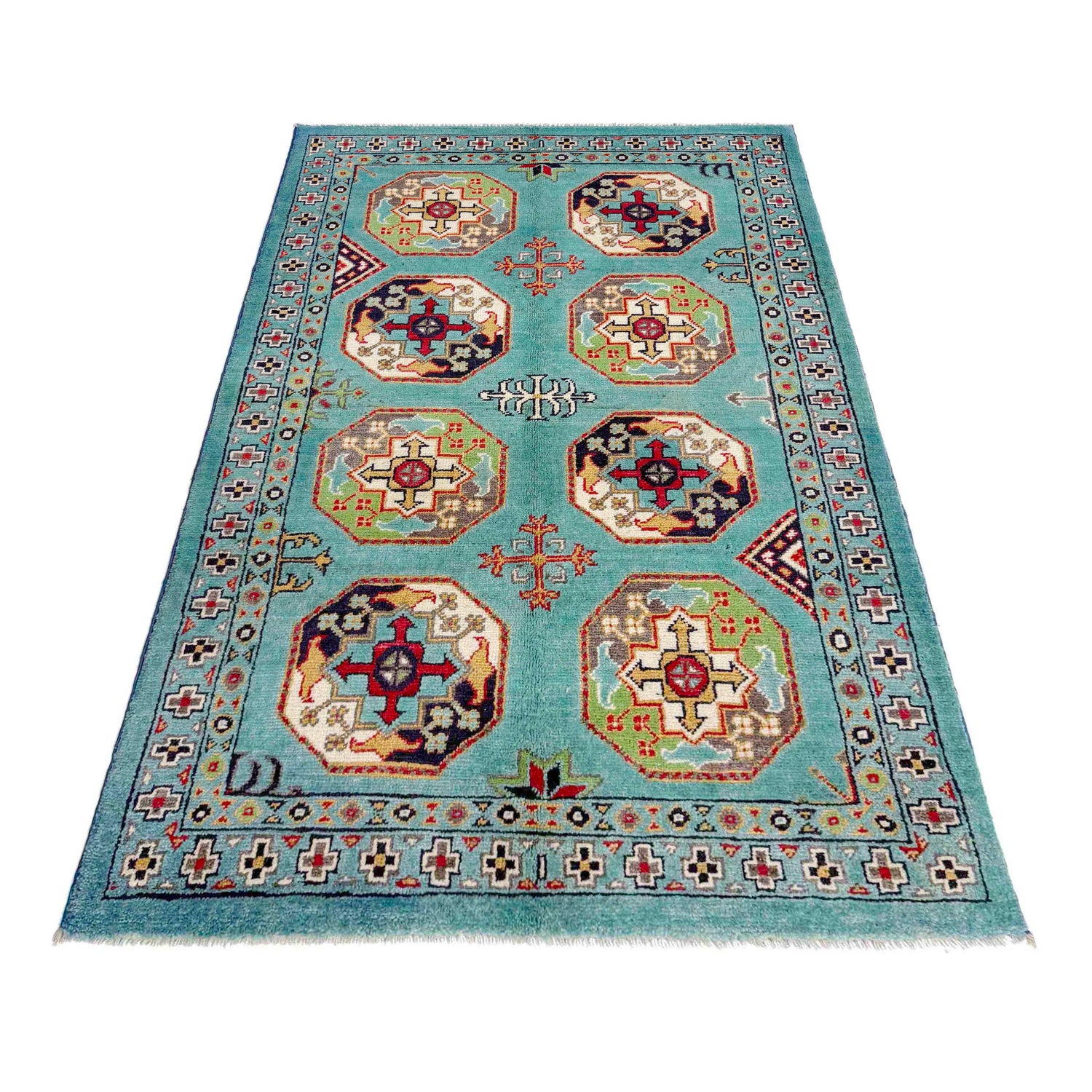 Oriental Style Waziri Area Rug 3' 0" x 4' 9" ft / 92 x 145 cm - No. R37526