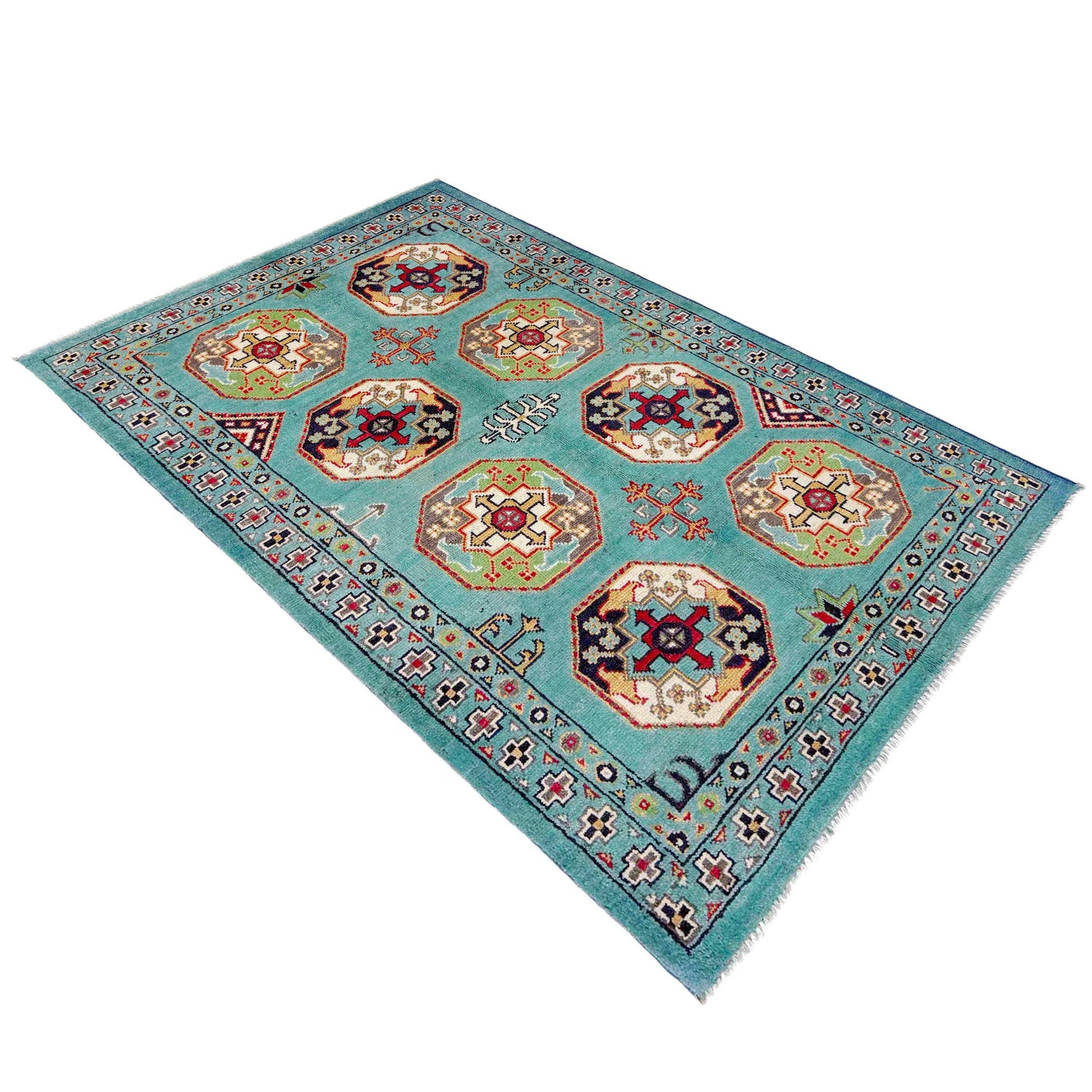 Oriental Style Waziri Area Rug 3' 0" x 4' 9" ft / 92 x 145 cm - No. R37526