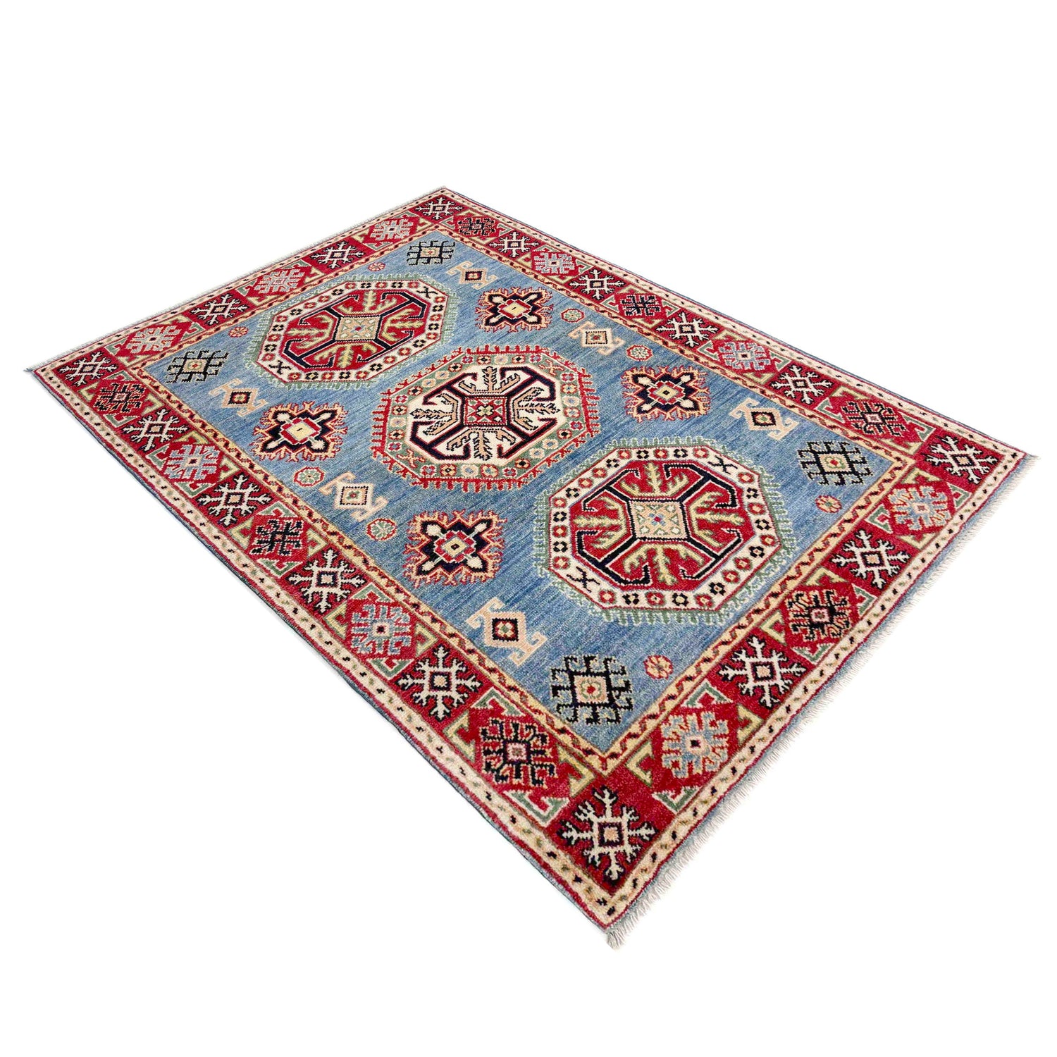 Hand knotted Kazak Rugs 3' 4" x 4' 10" ft / 102 x 147 cm - No. R37529