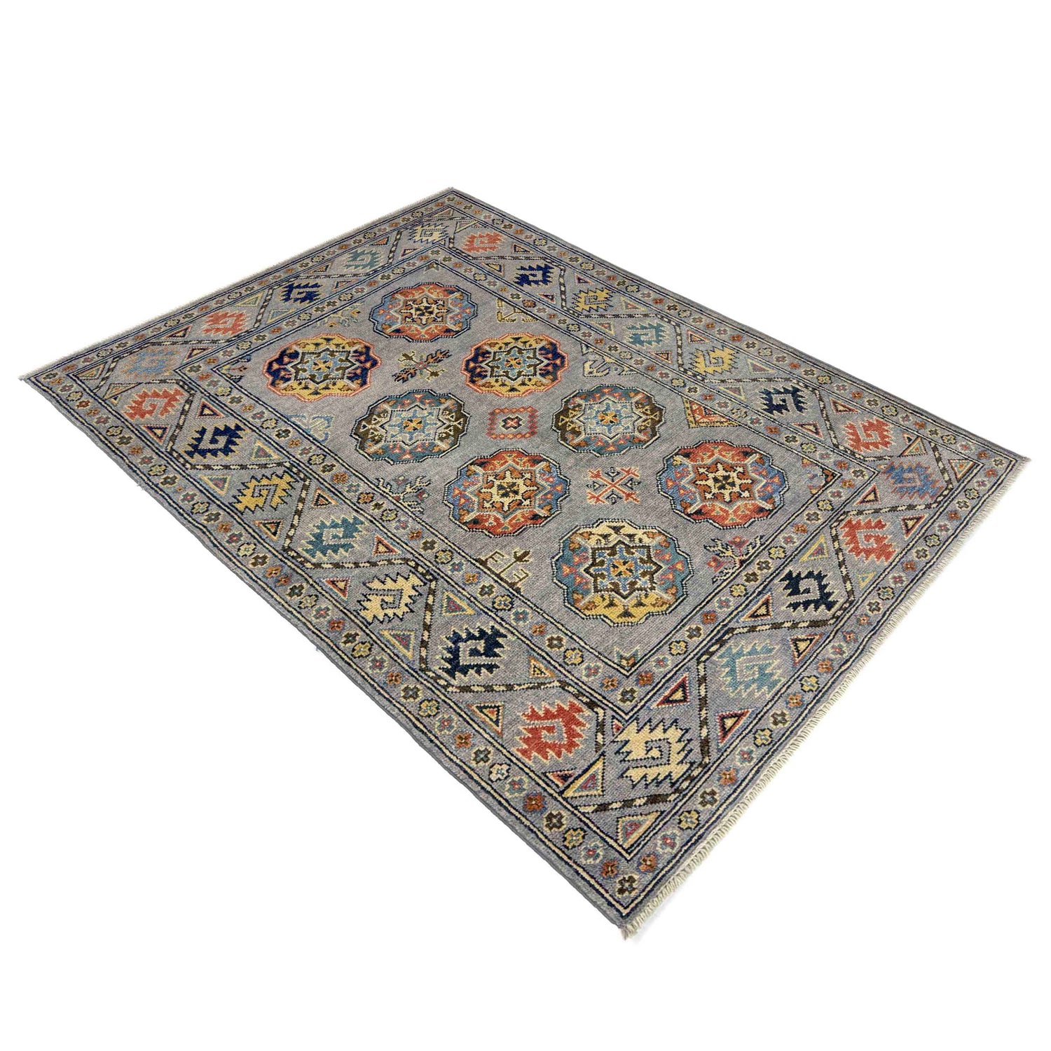 Authentic Oriental Waziri Carpet 3' 3" x 4' 11" ft / 100 x 150 cm - No. R37530