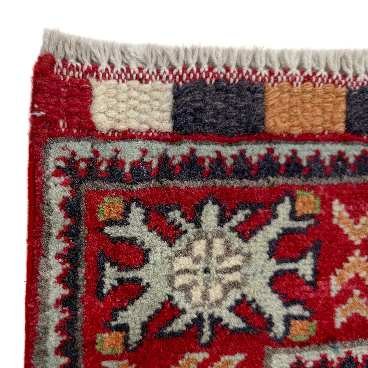 Hand knotted Kazak Carpet 3' 2" x 4' 9" ft / 97 x 145 cm - No. R37531