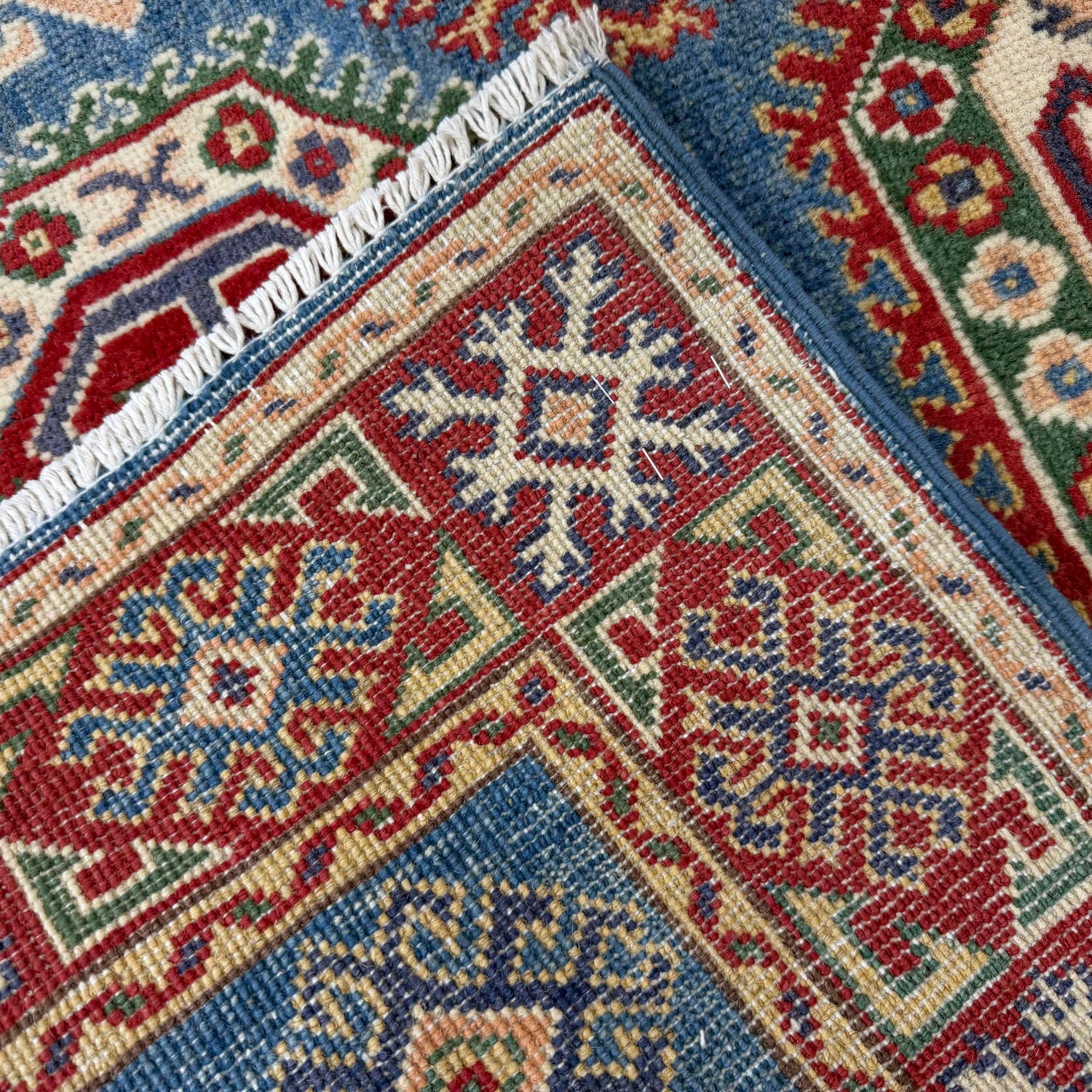 Hand knotted Kazak Carpet 3' 1" x 4' 10" ft / 95 x 148 cm - No. R37534
