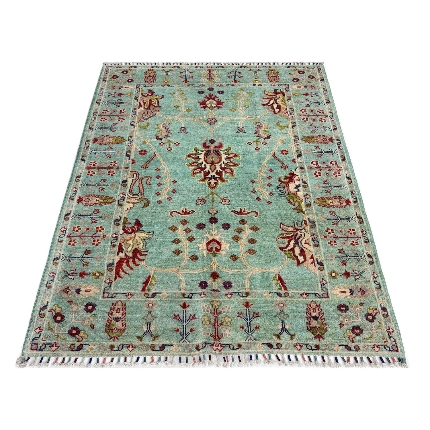 Hand knotted Contemporary Style Sultani Rug 3' 11" x 6' 0" ft / 120 x 183 cm - No. R37539