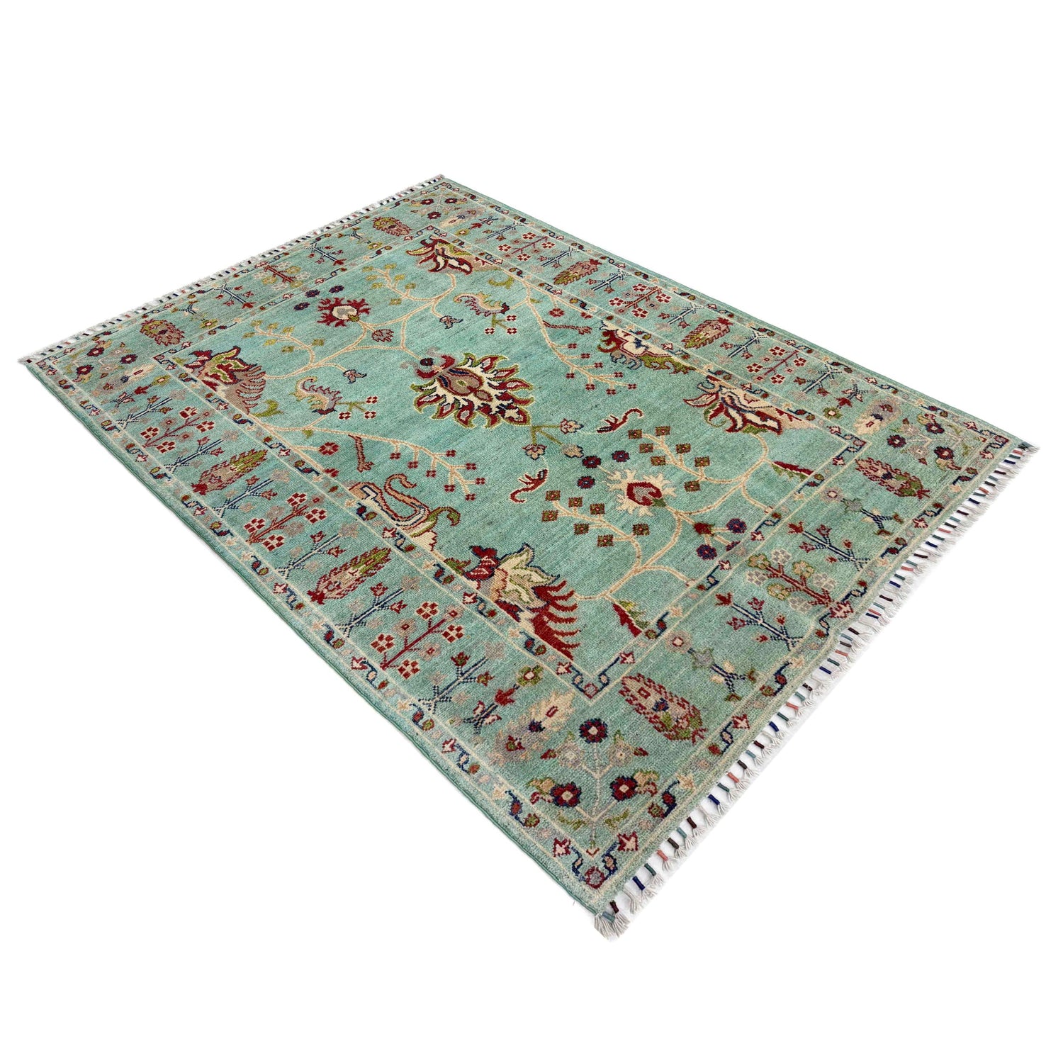 Hand knotted Contemporary Style Sultani Rug 3' 11" x 6' 0" ft / 120 x 183 cm - No. R37539