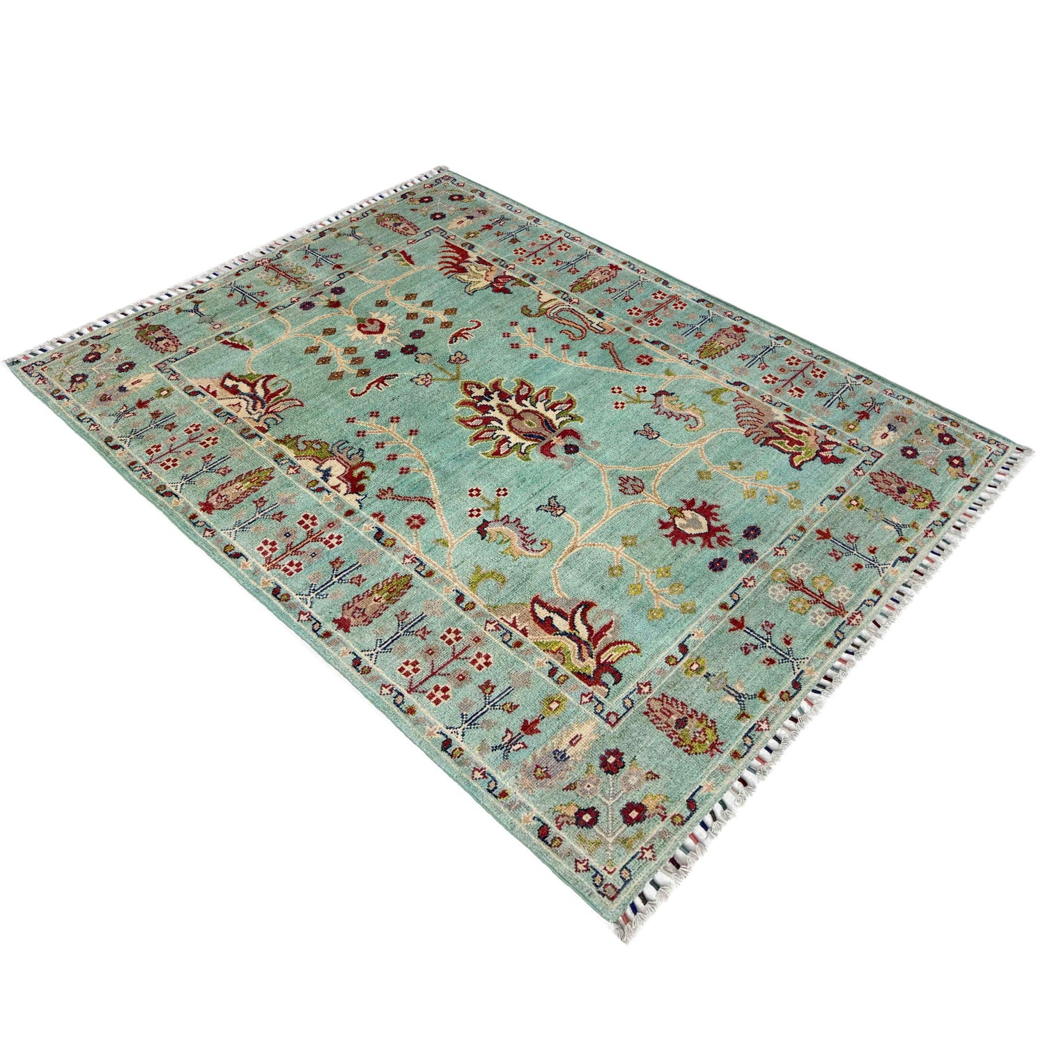 Hand knotted Contemporary Style Sultani Rug 3' 11" x 6' 0" ft / 120 x 183 cm - No. R37539