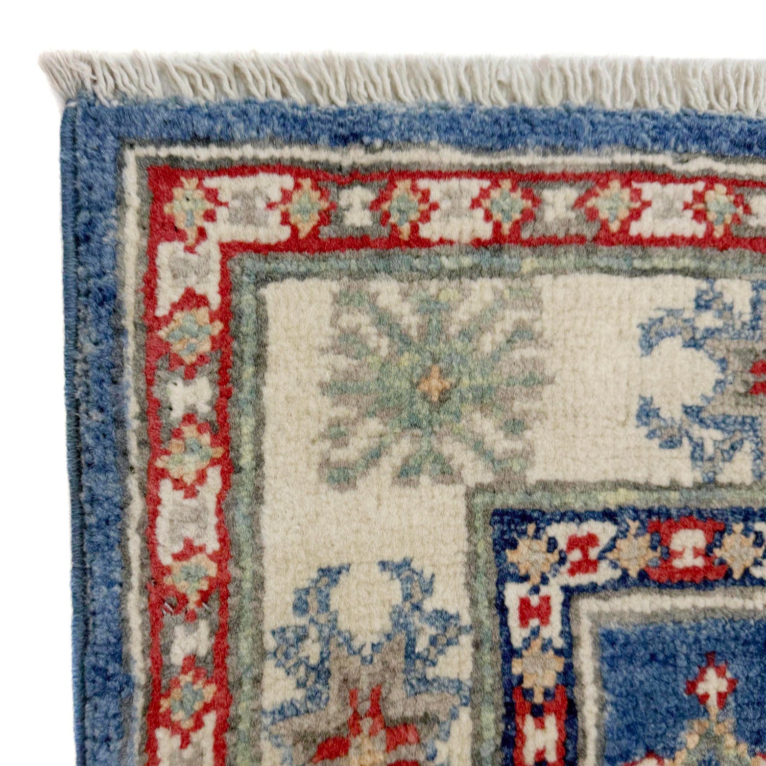 Blue Color Kazak Rug 3' 10" x 5' 11" ft / 117 x 181 cm - No. R37540