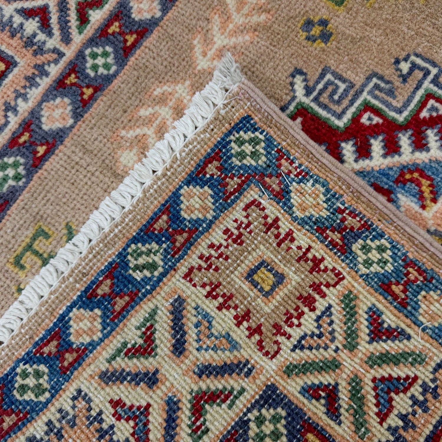 Handmade Kazak Area Rug 2' 7" x 3' 10" ft / 80 x 117 cm - No. R37542