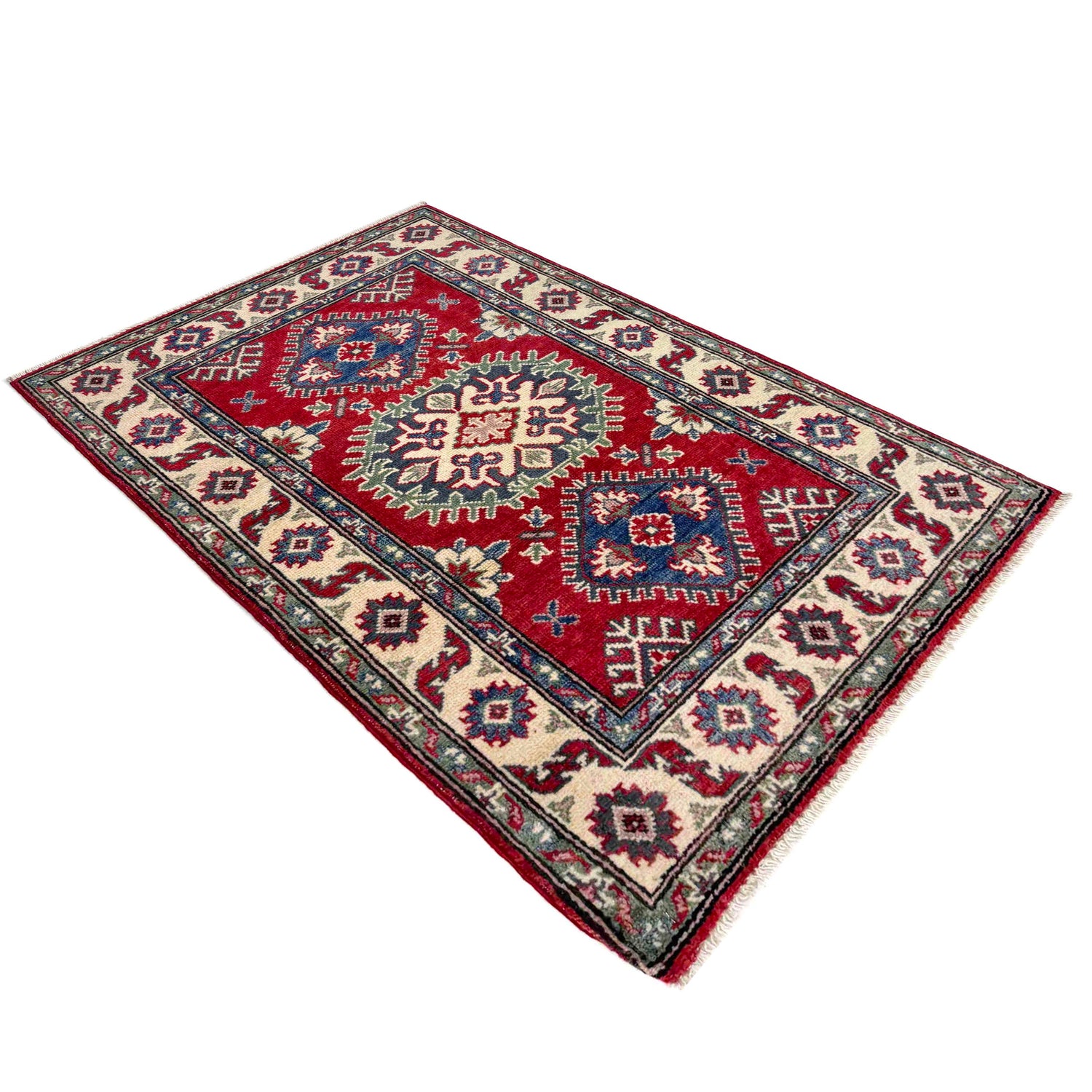 Oriental Kazak Rug 2' 7" x 4' 0" ft / 78 x 123 cm - No. R37543