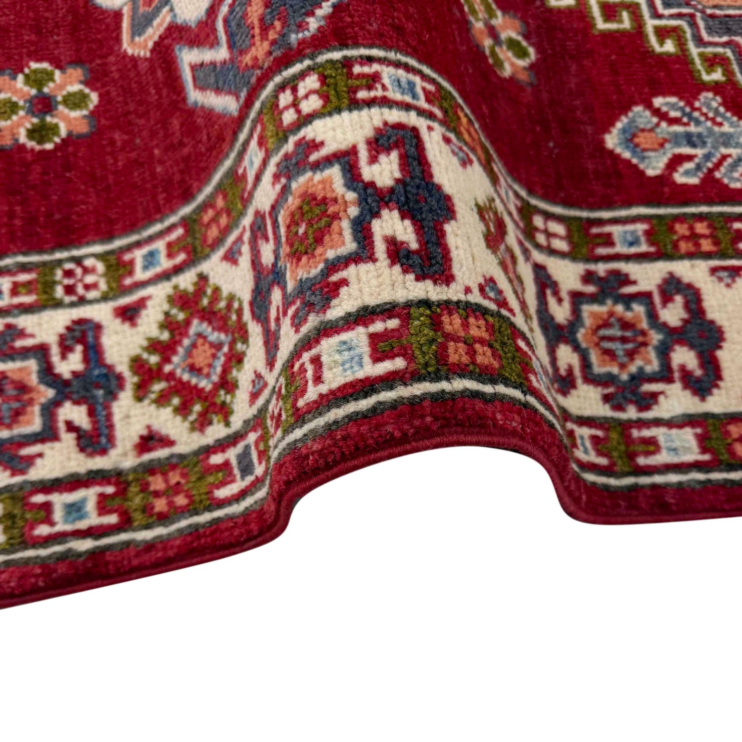 Handmade Kazak Area Rug 2' 8" x 4' 2" ft / 81 x 126 cm - No. R37548