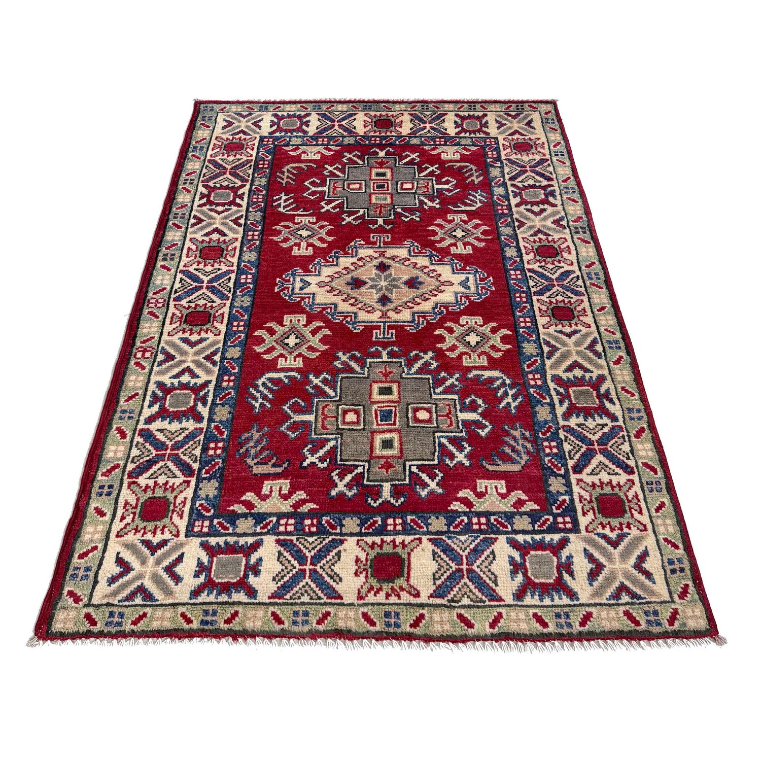 Oriental Kazak Rug 2' 9" x 4' 2" ft / 83 x 127 cm - No. R37549