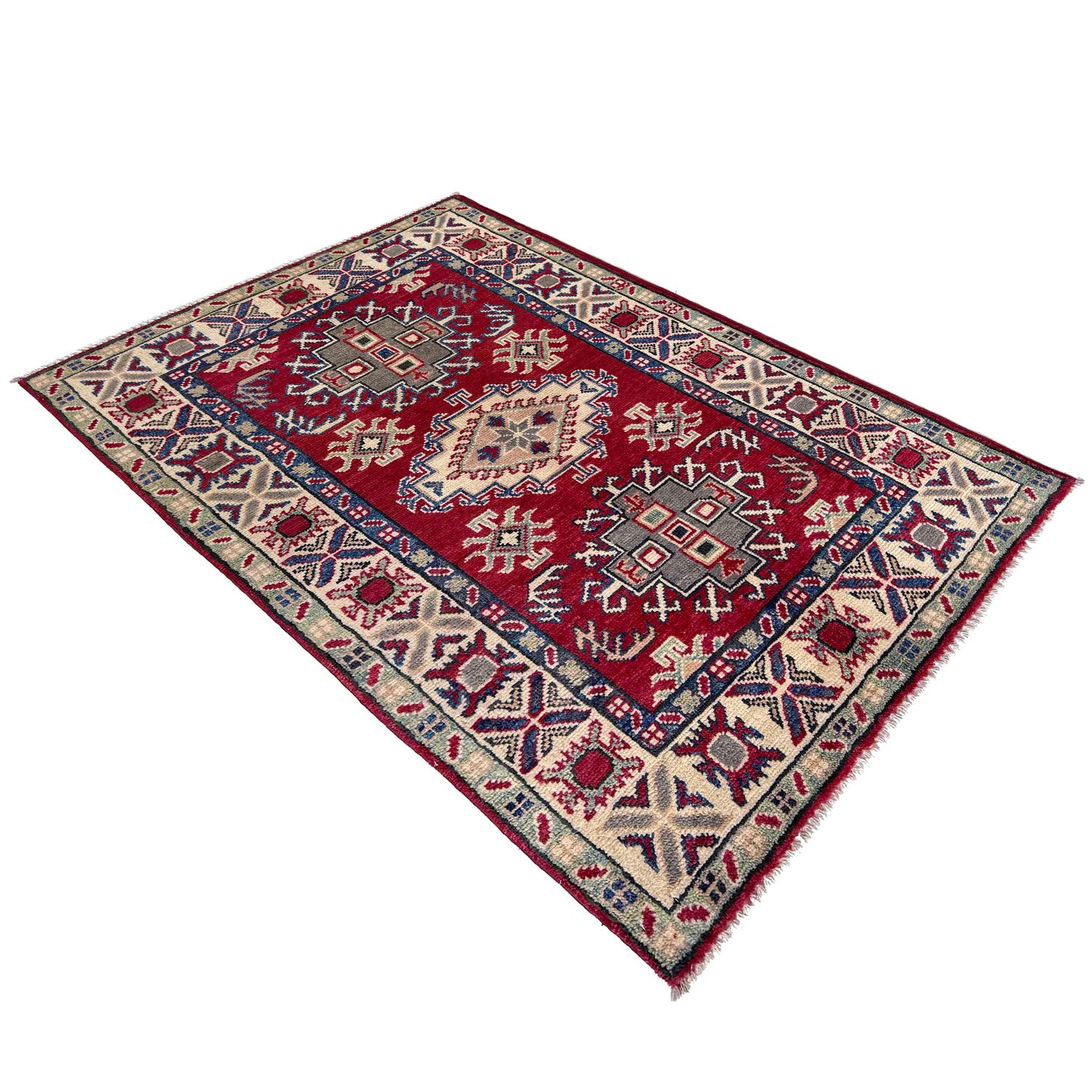 Oriental Kazak Rug 2' 9" x 4' 2" ft / 83 x 127 cm - No. R37549
