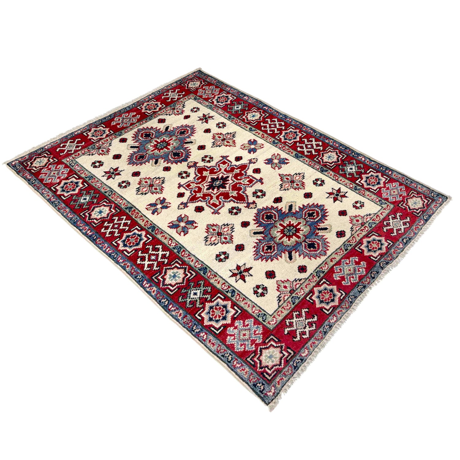 Hand knotted Kazak Carpet 2' 7" x 3' 8" ft / 79 x 111 cm - No. R37550