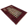 Handmade Prayer Rug 3' 2" x 4' 6" ft / 96 x 138 cm - No R37598