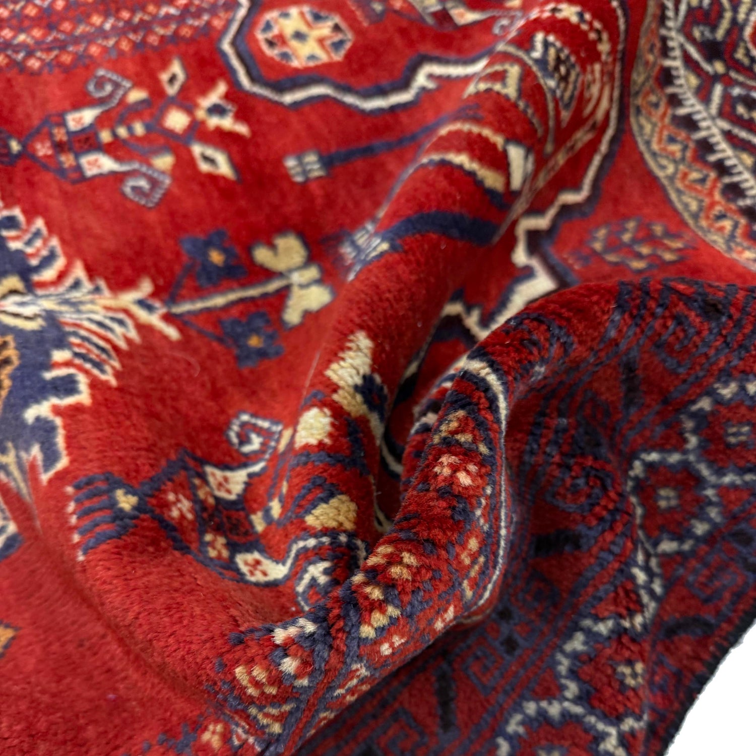 Handmade Prayer Rug 2' 10" x 4' 2" ft / 86 x 126 cm - No. R37600