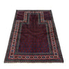 Small Prayer Carpet 2' 11" x 4' 9" ft / 88 x 145 cm -No. R37601