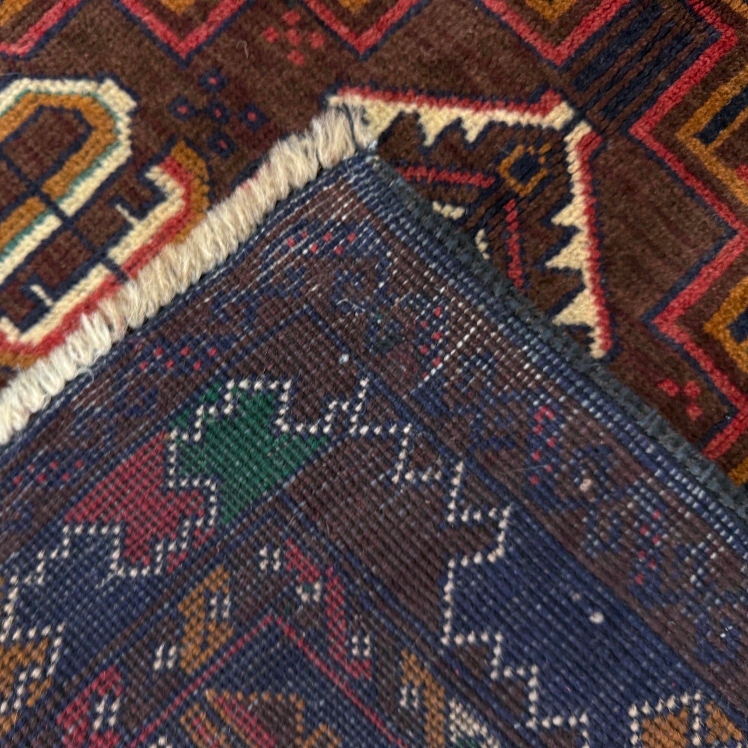 Handmade Baloch Rug 3' 0" x 4' 7" ft / 91 x 139 cm - No. R37602