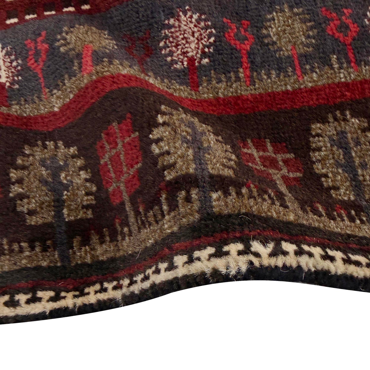 Handmade Picture Area Rug 2' 11" x 4' 6" ft / 88 x 136 cm - No. R37604