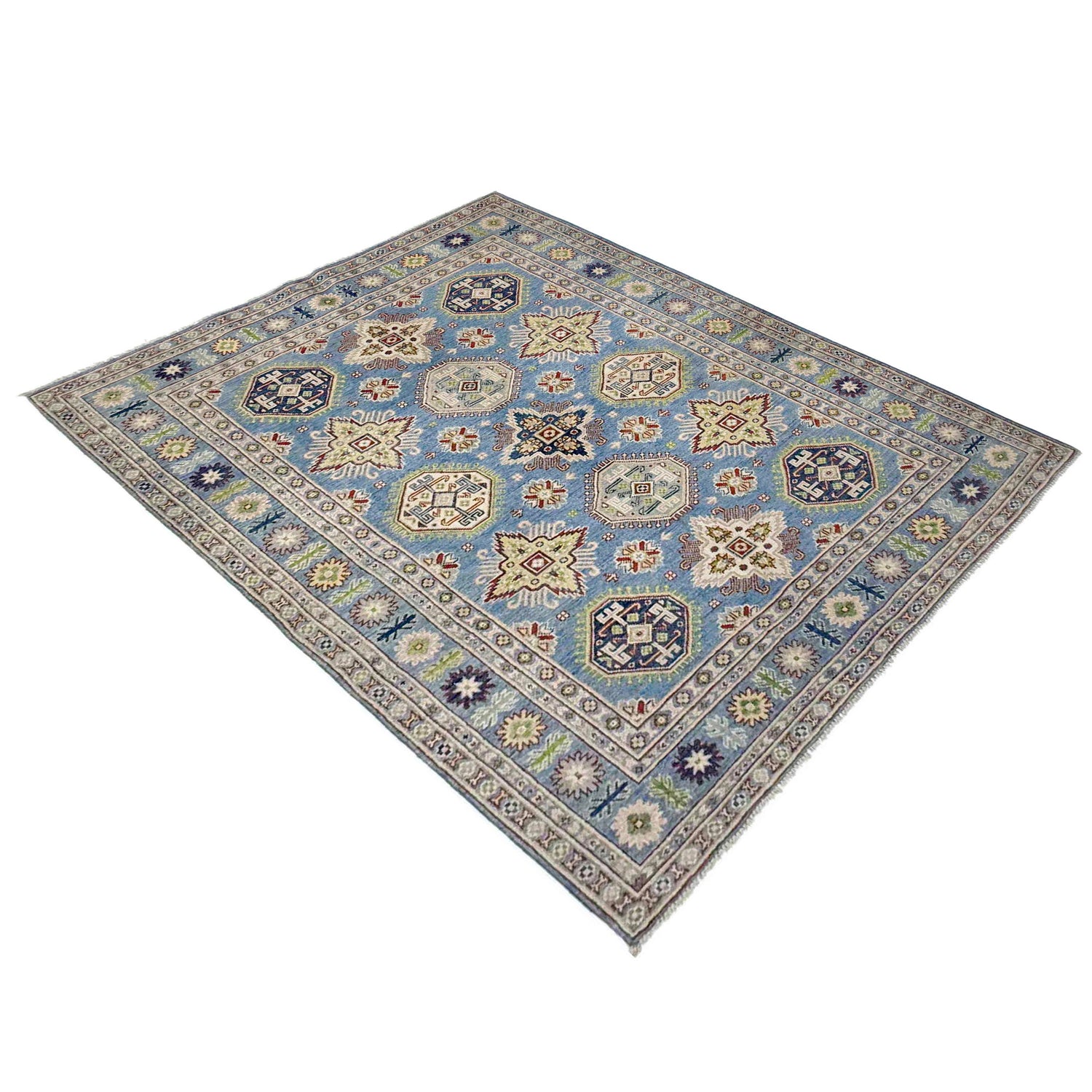 Hand knotted Kazak Rugs 4' 8" x 6' 11" ft / 143 x 211 cm - No. R37613