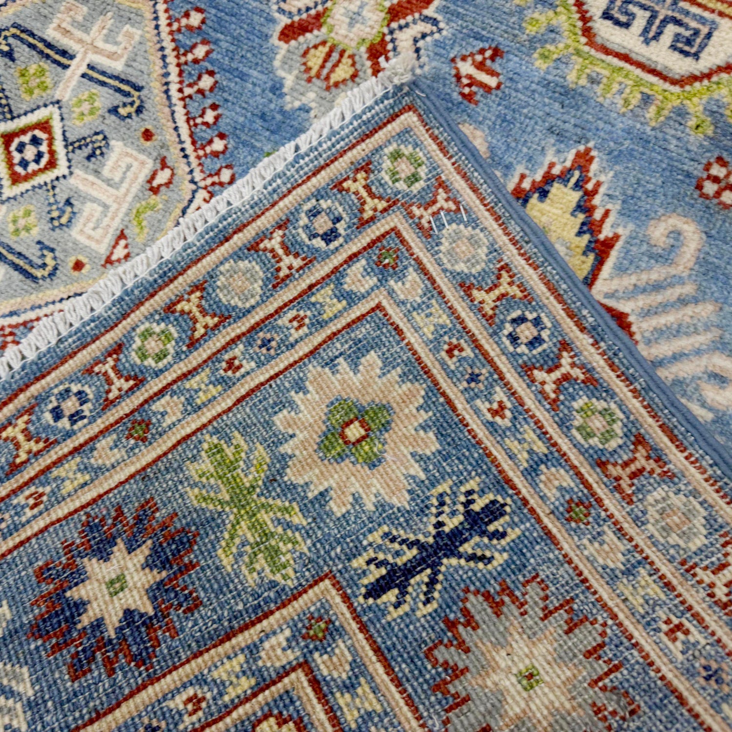 Hand knotted Kazak Rugs 4' 8" x 6' 11" ft / 143 x 211 cm - No. R37613