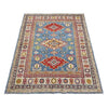 Handmade Kazak Area Rug 4' 10" x 6' 8" ft / 148 x 202 cm - No.R37614