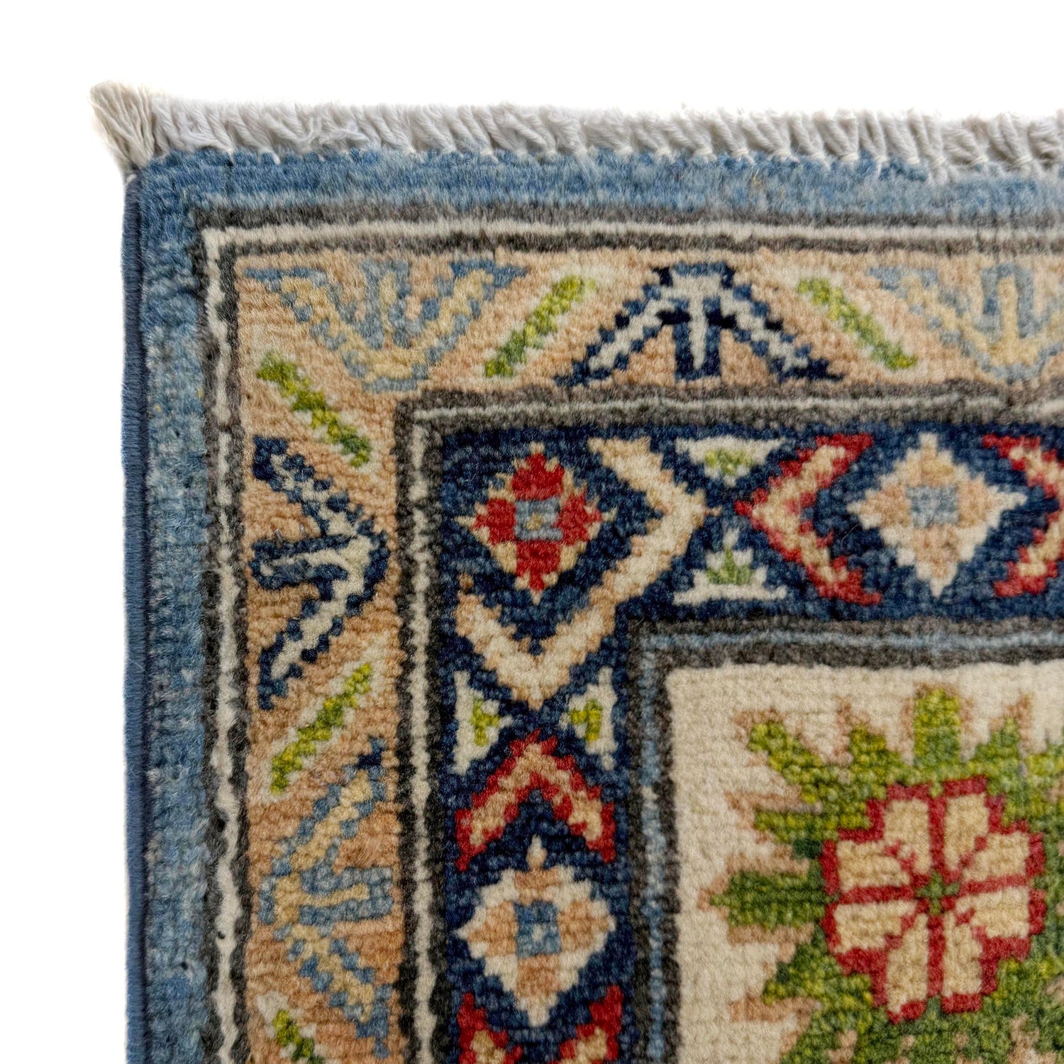 Handmade Kazak Area Rug 4' 10" x 6' 8" ft / 148 x 202 cm - No.R37614