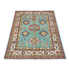 Hand knotted Kazak Carpet 4' 8" x 6' 2" ft / 143 x 188 cm - No. R37615