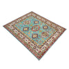Hand knotted Kazak Carpet 4' 8" x 6' 2" ft / 143 x 188 cm - No. R37615