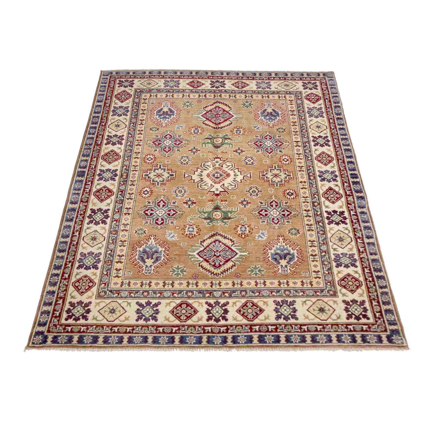 Hand knotted Kazak Rugs 5' 1" x 6' 7" ft / 156 x 201 cm - No. R37617
