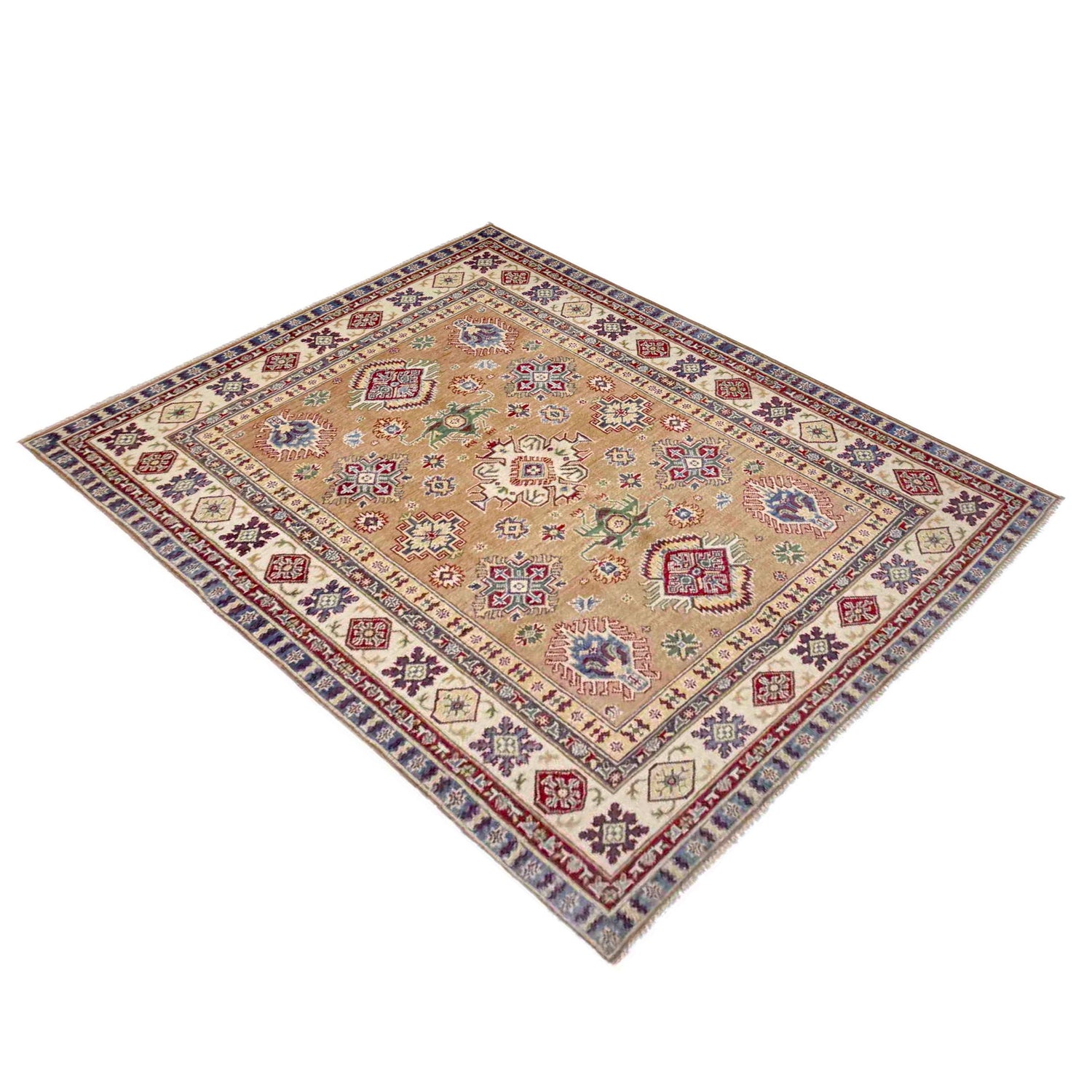 Hand knotted Kazak Rugs 5' 1" x 6' 7" ft / 156 x 201 cm - No. R37617