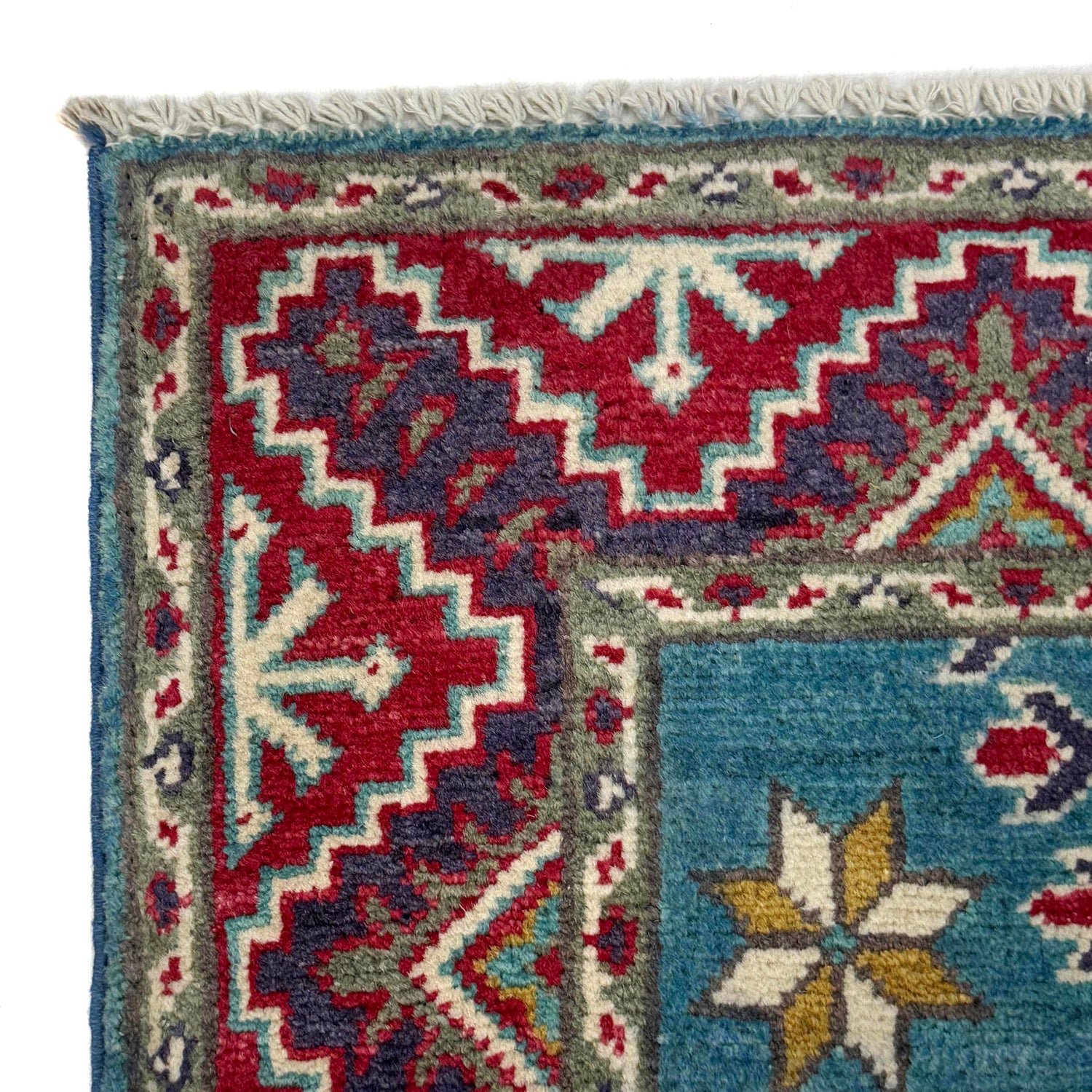Hand Knotted Kazak Oriental Runner Rug 3' 1" x 9' 6" ft / 95 x 290 cm - No. R37618