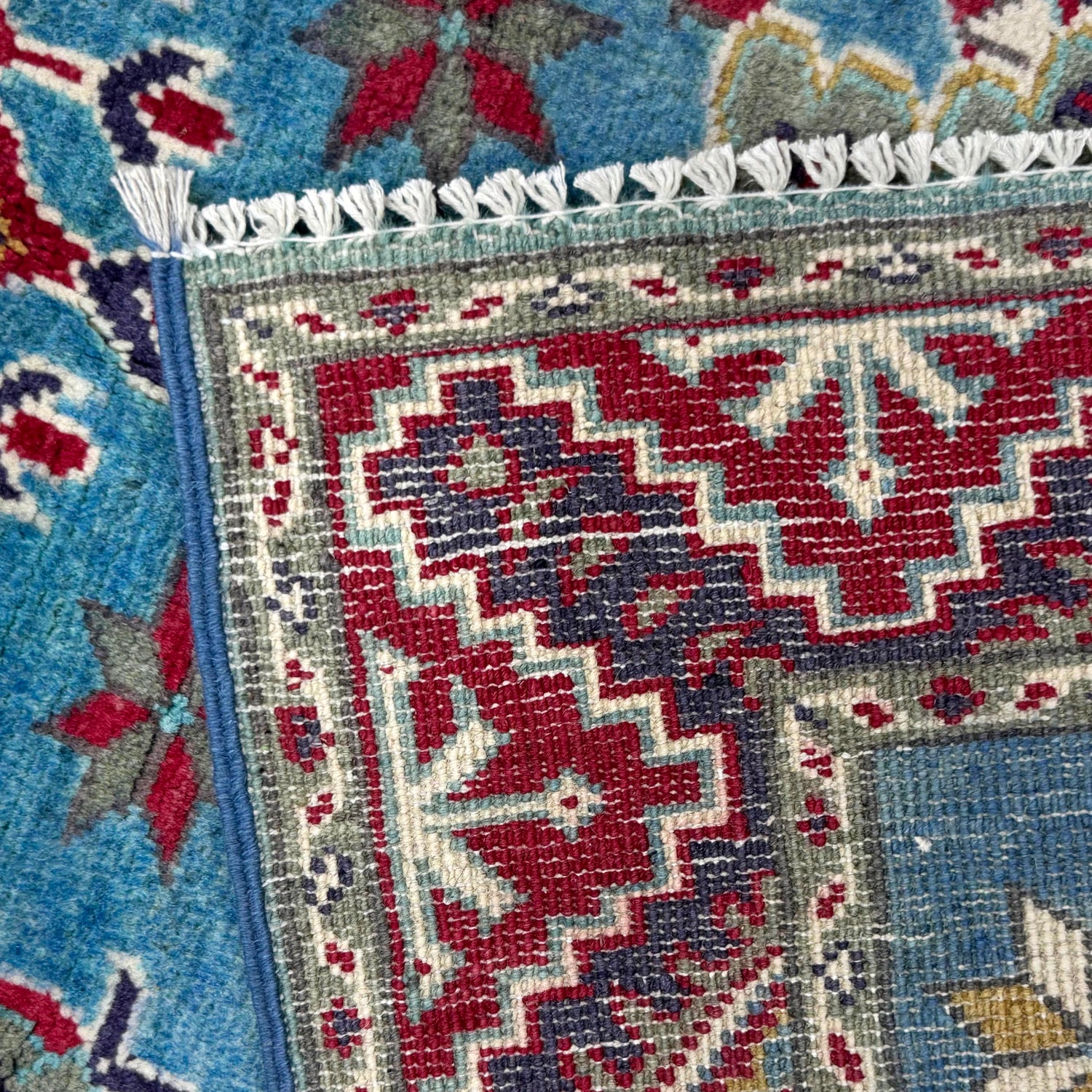 Hand Knotted Kazak Oriental Runner Rug 3' 1" x 9' 6" ft / 95 x 290 cm - No. R37618
