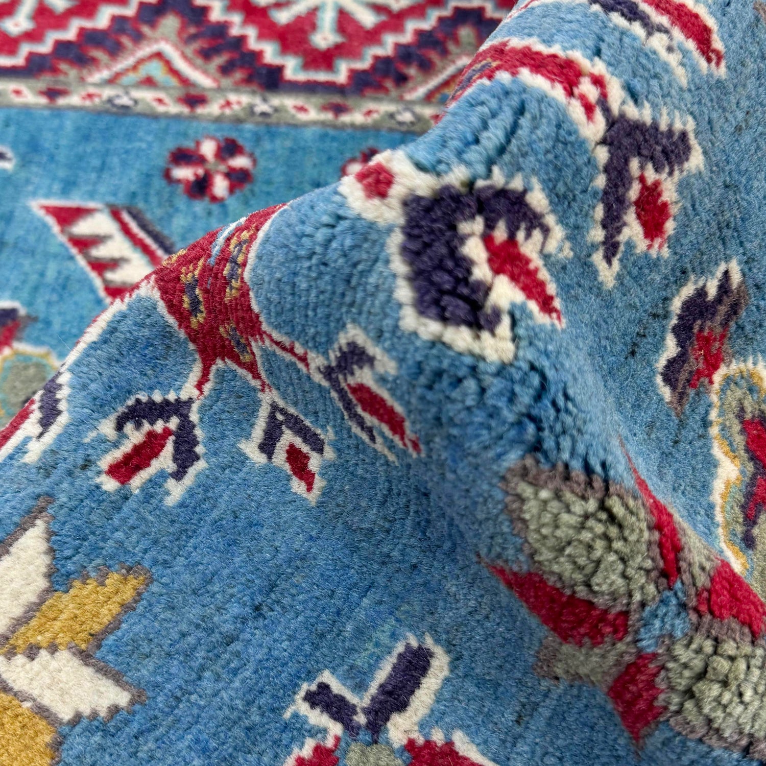 Hand Knotted Kazak Oriental Runner Rug 3' 1" x 9' 6" ft / 95 x 290 cm - No. R37618