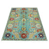 Hand knotted Sultani Carpet 4' 0" x 5' 8" ft / 121 x 173 cm - No. R37622