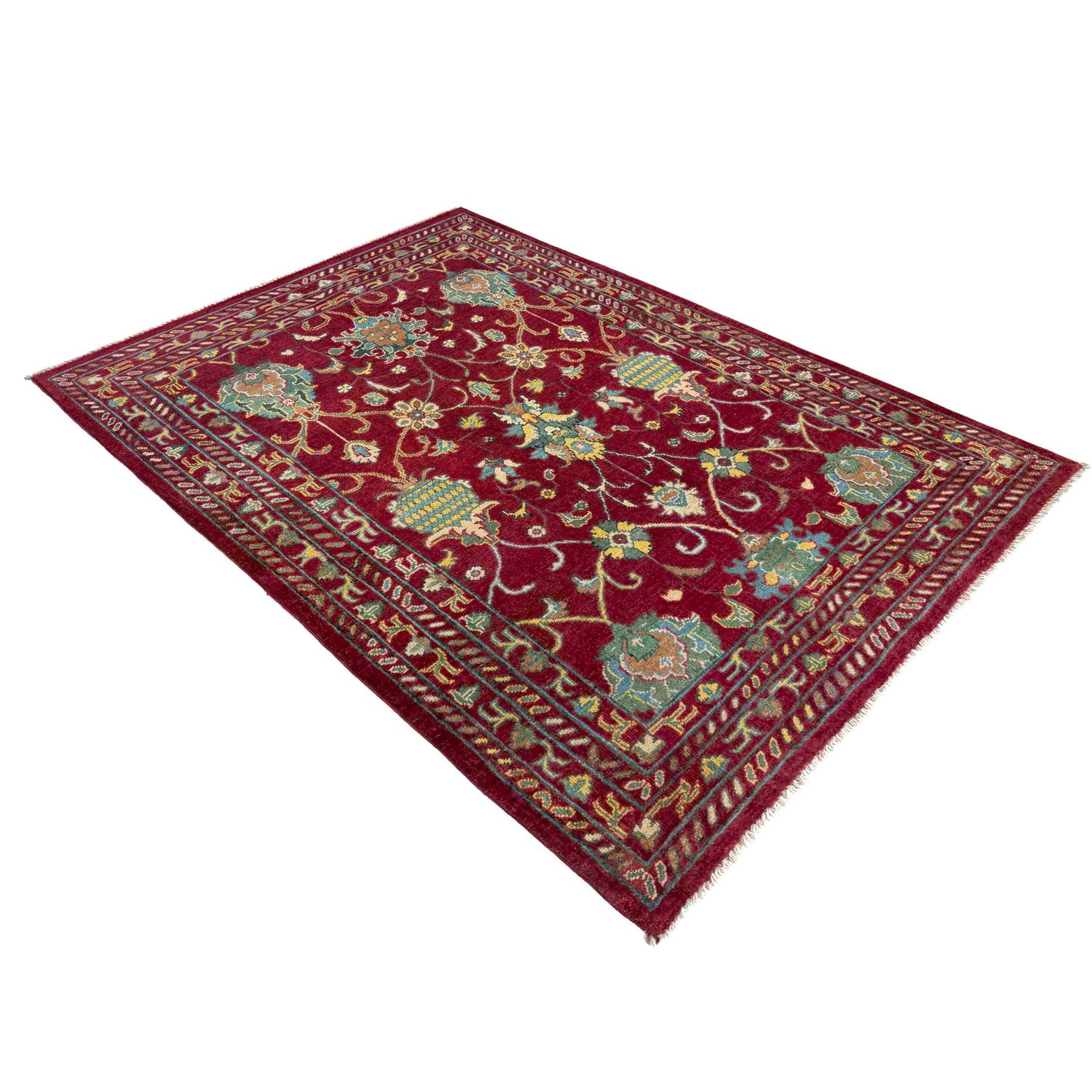 Hand knotted Sultani Carpet 4' 1" x 6' 2" ft / 125 x 188 cm - No. R37624