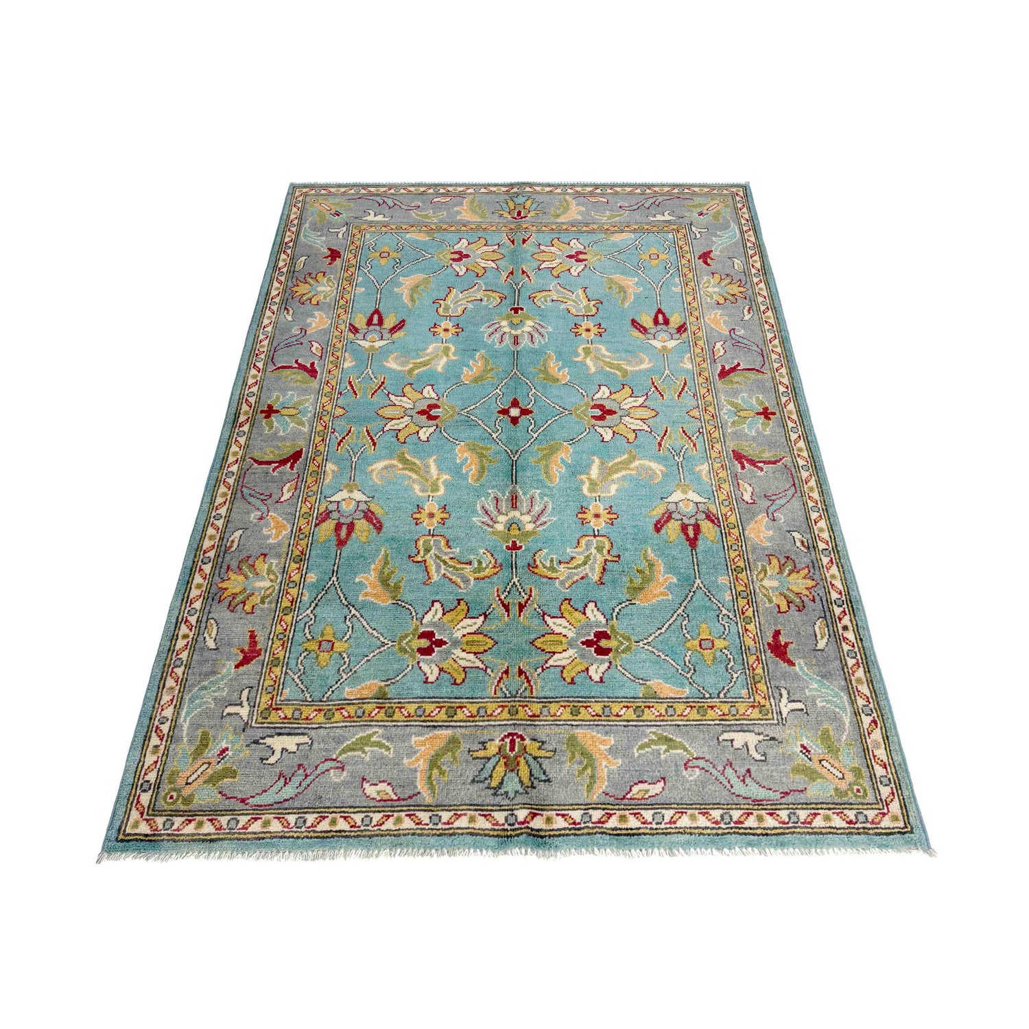 Modern Sultani Carpet 4' 11" x 6' 4" ft / 149 x 193 cm - No. R37626