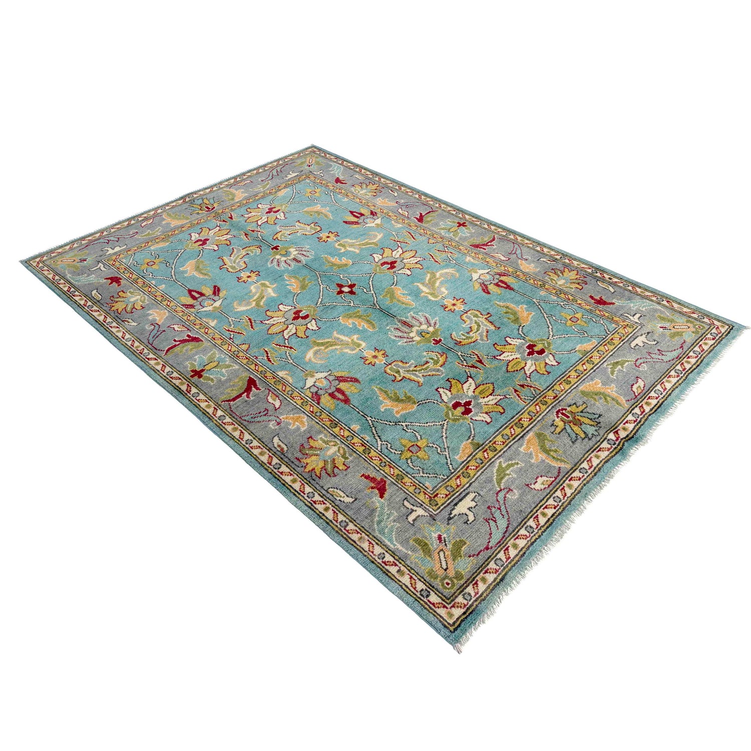 Modern Sultani Carpet 4' 11" x 6' 4" ft / 149 x 193 cm - No. R37626