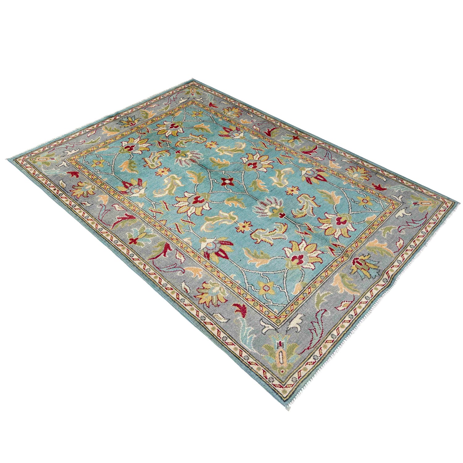 Modern Sultani Carpet 4' 11" x 6' 4" ft / 149 x 193 cm - No. R37626