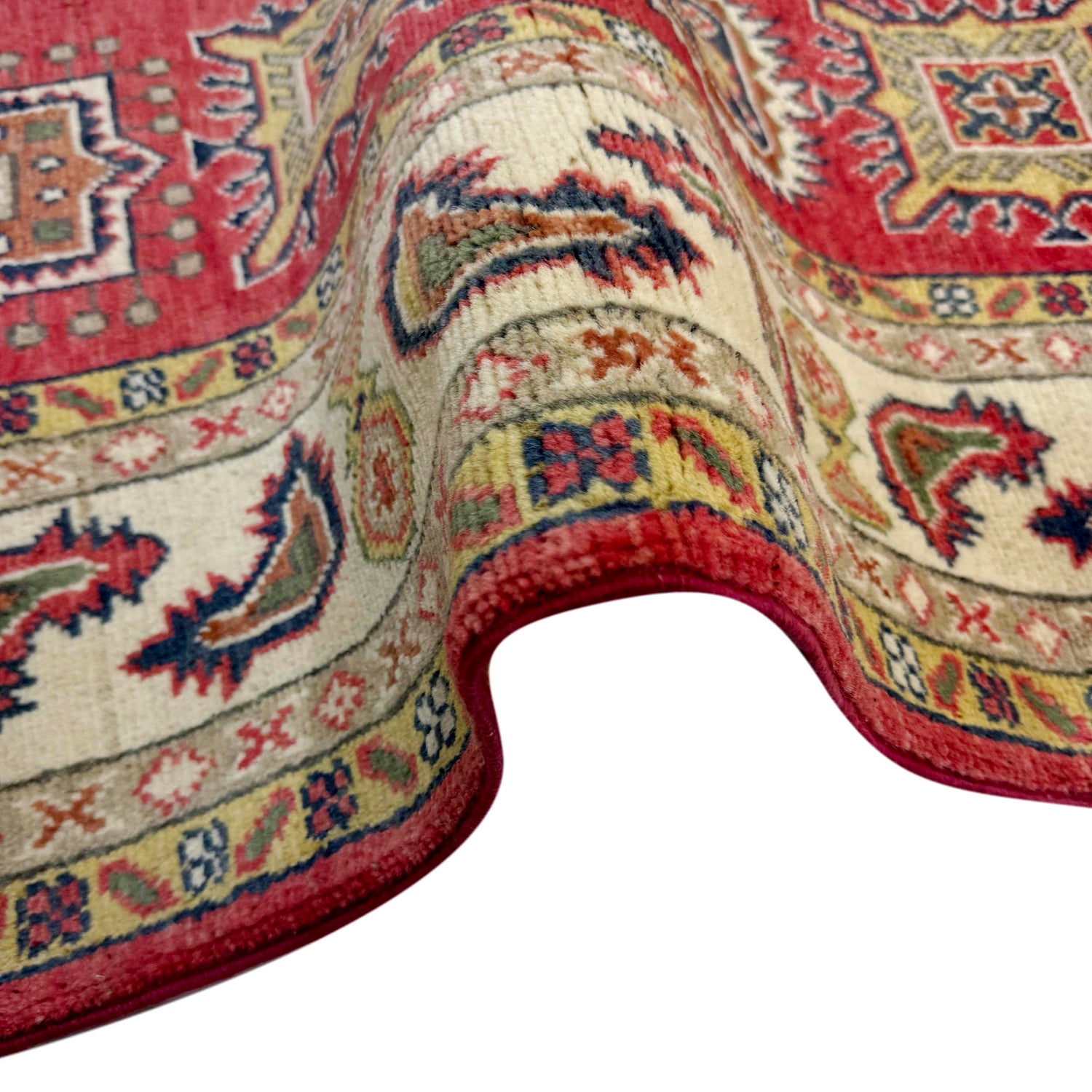 Handmade Kazak Area Rug 4' 11" x 6' 4" ft / 149 x 193 cm - No. R37629
