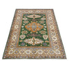 Hand Knotted Kazak Oriental Rug 4' 0" x 5' 6" ft / 121 x 168 cm - No. R37633
