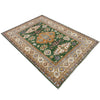 Hand Knotted Kazak Oriental Rug 4' 0" x 5' 6" ft / 121 x 168 cm - No. R37633