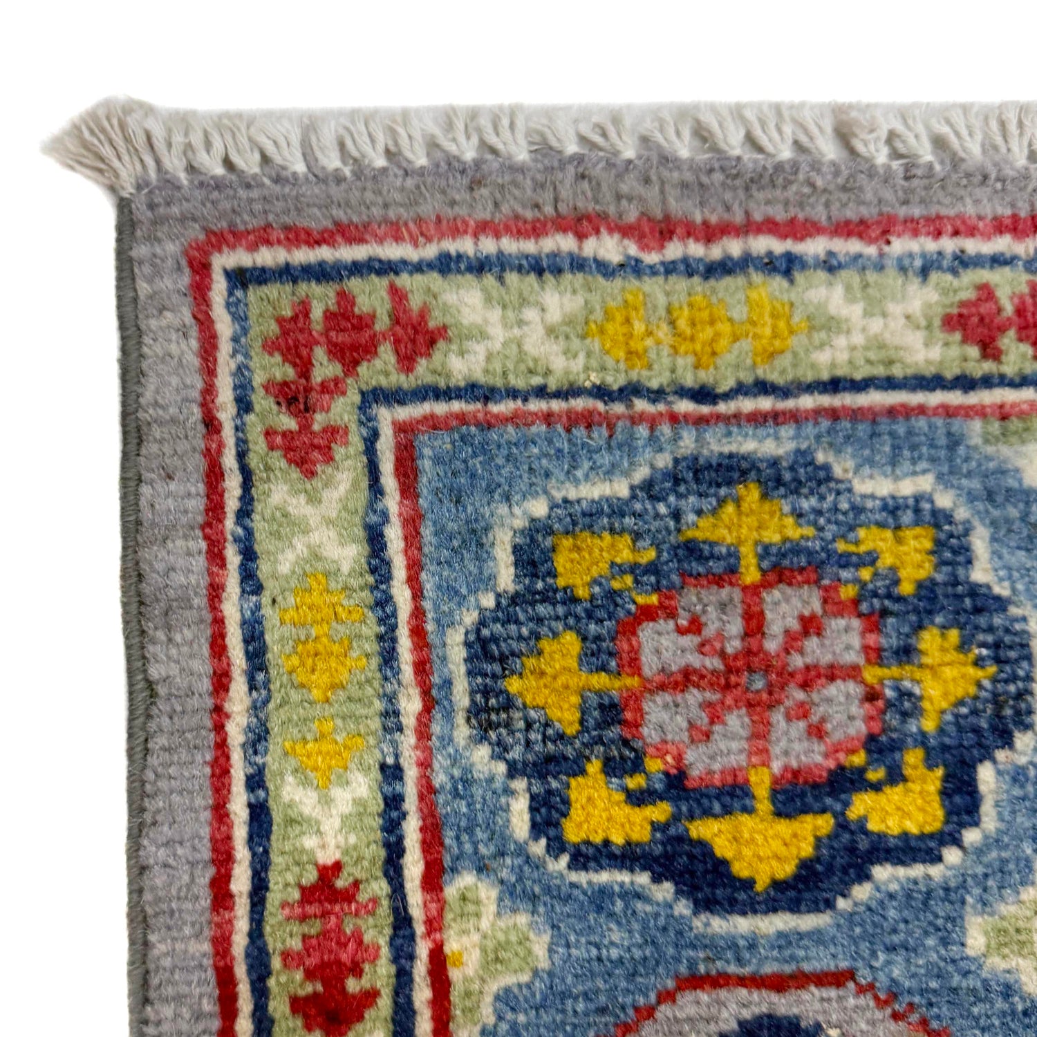 Hand Knotted Kazak Oriental Rug 3' 11" x 5' 9" ft / 119 x 176 cm - No. R37638