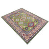 Green Color Kazak Rug 5' 0" x 6' 9" ft / 152 x 206 cm - No. R37640