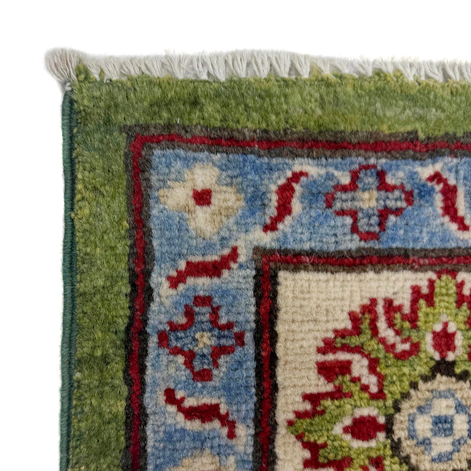 Green Color Kazak Rug 5' 0" x 6' 9" ft / 152 x 206 cm - No. R37640