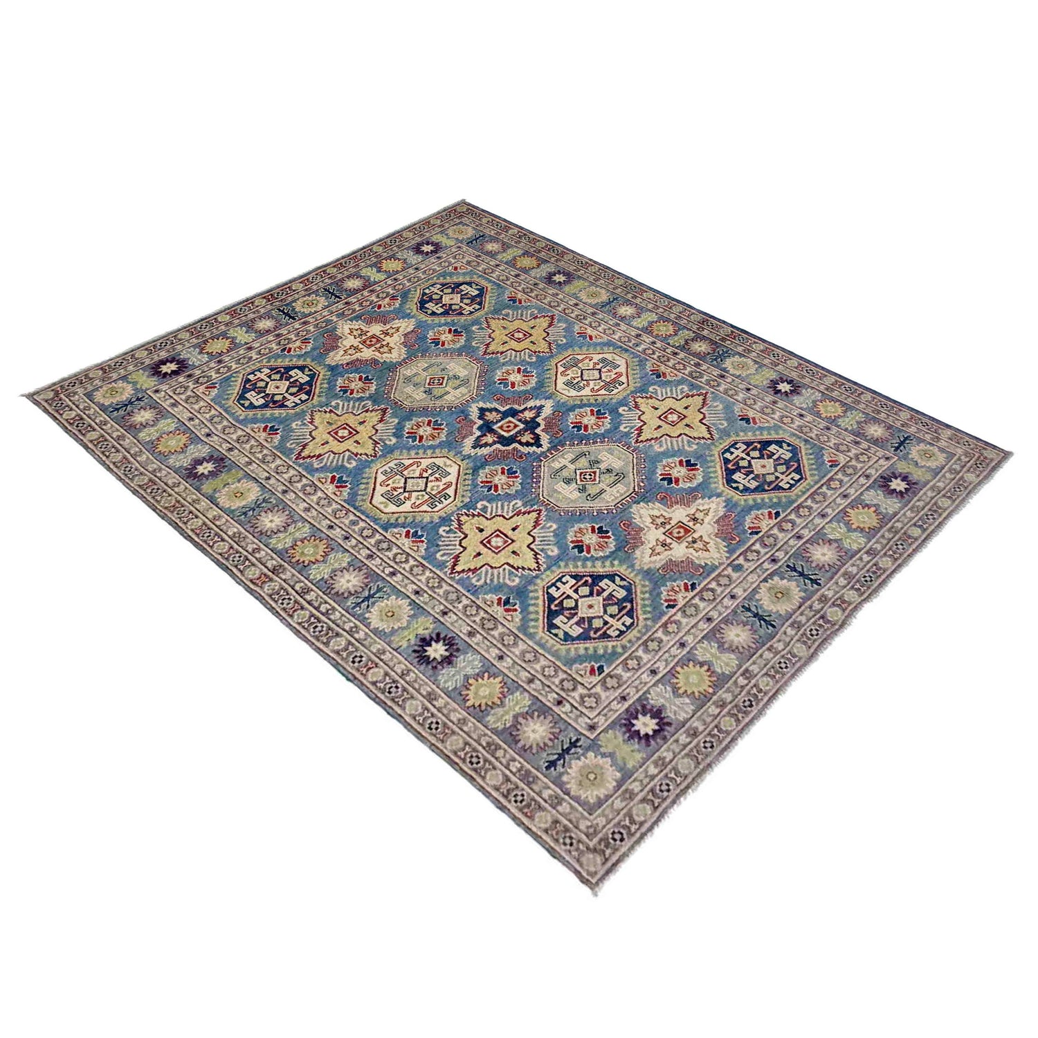 Handmade Kazak Area Rug 4' 11" x 6' 7" ft / 150 x 200 cm - No. R37643