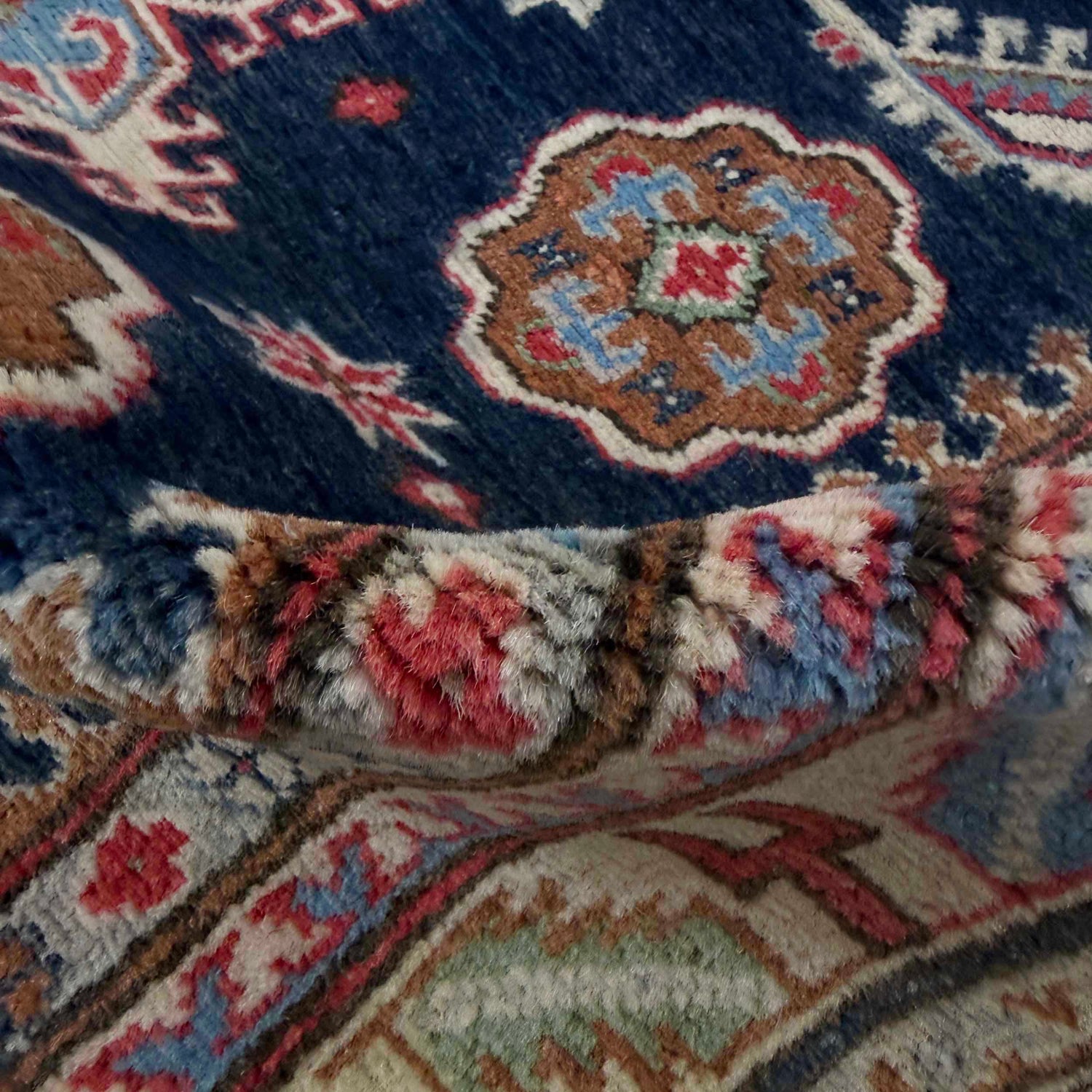 Multi Color Kazak Rug 4' 8" x 6' 8" ft / 142 x 202 cm - No. R37644