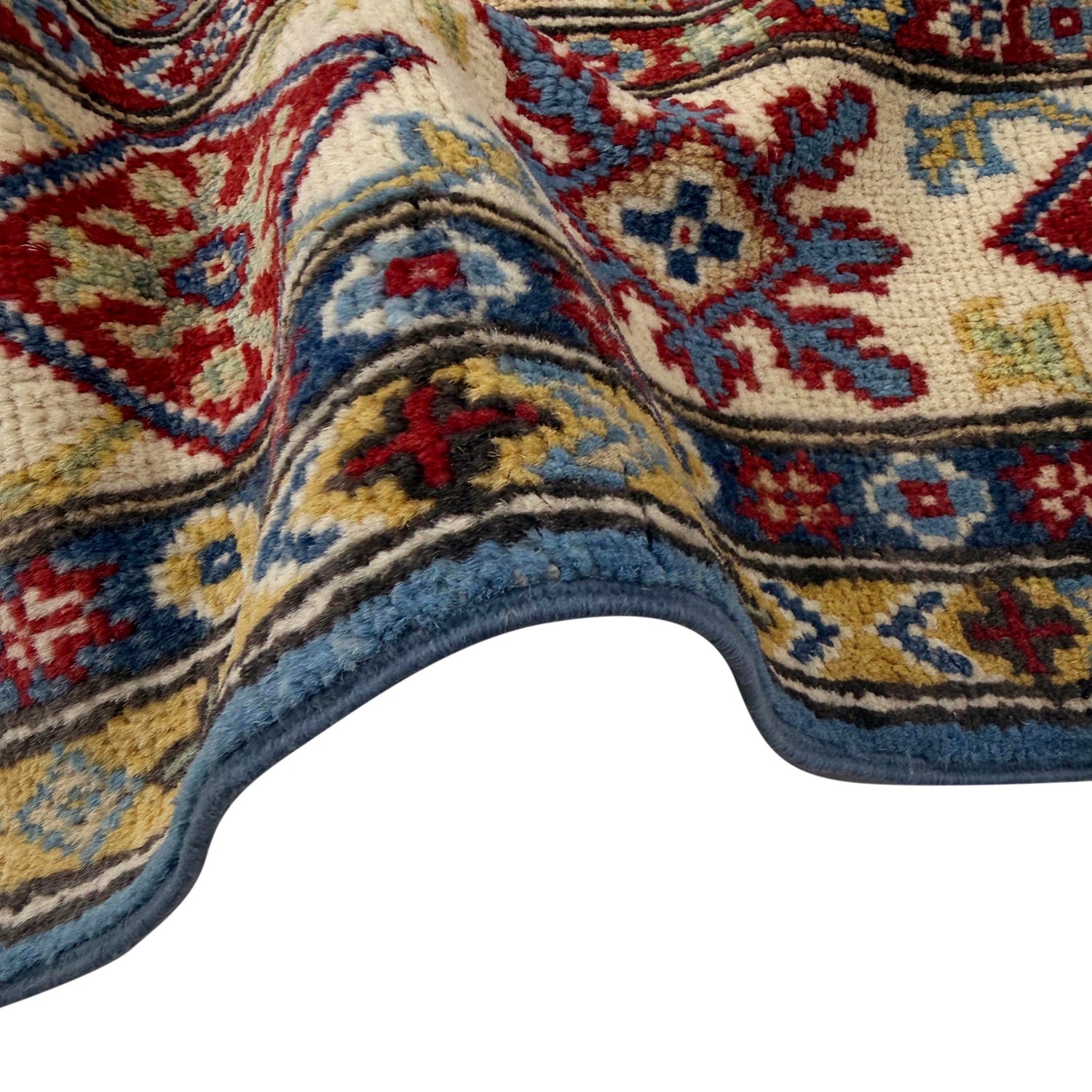 Hand Knotted Kazak Oriental Rug 5' 8" x 7' 11" ft / 173 x 242 cm - No. R37645