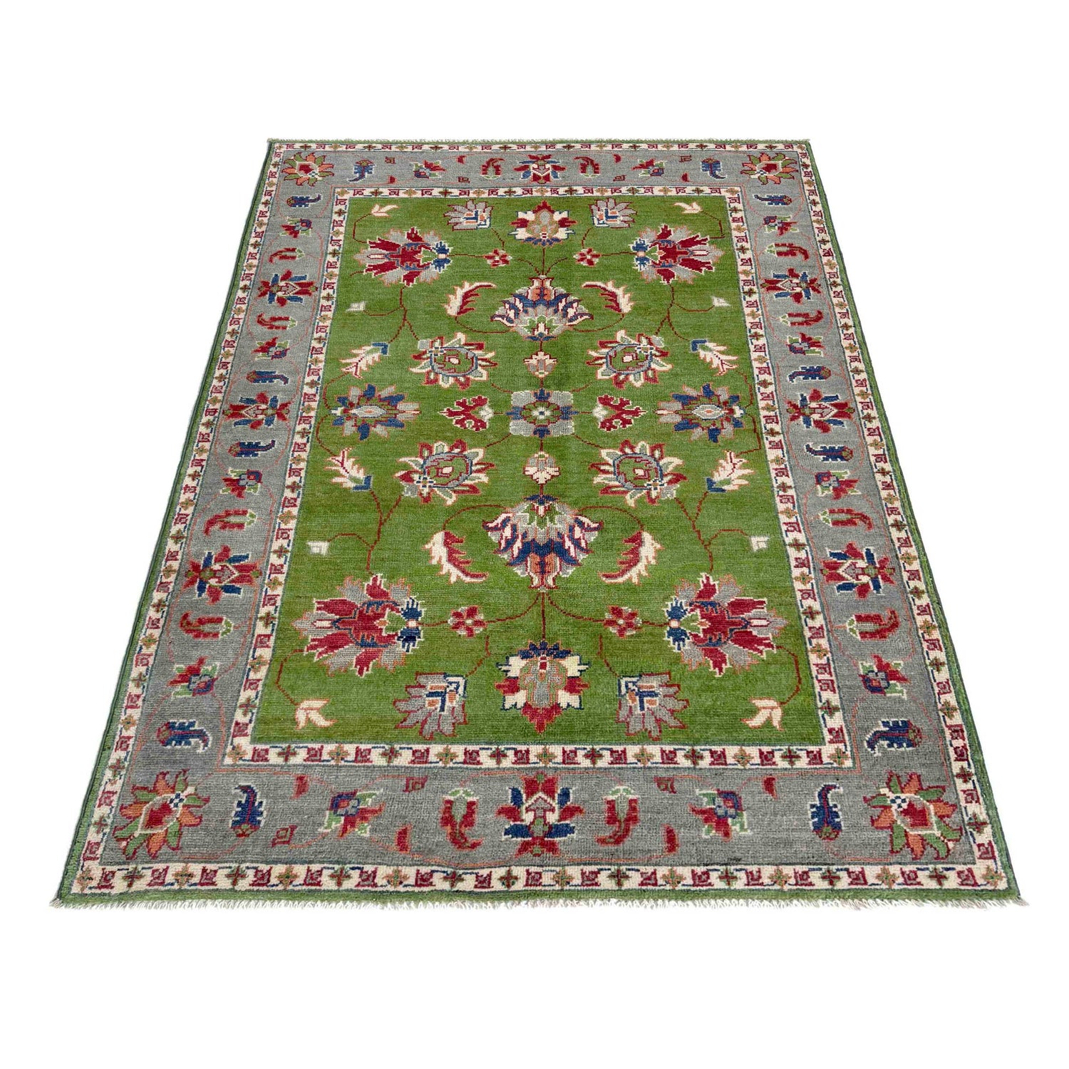 Hand knotted Kazak Rugs 4' 0" x 6' 3" ft / 122 x 190 cm - No. R37653